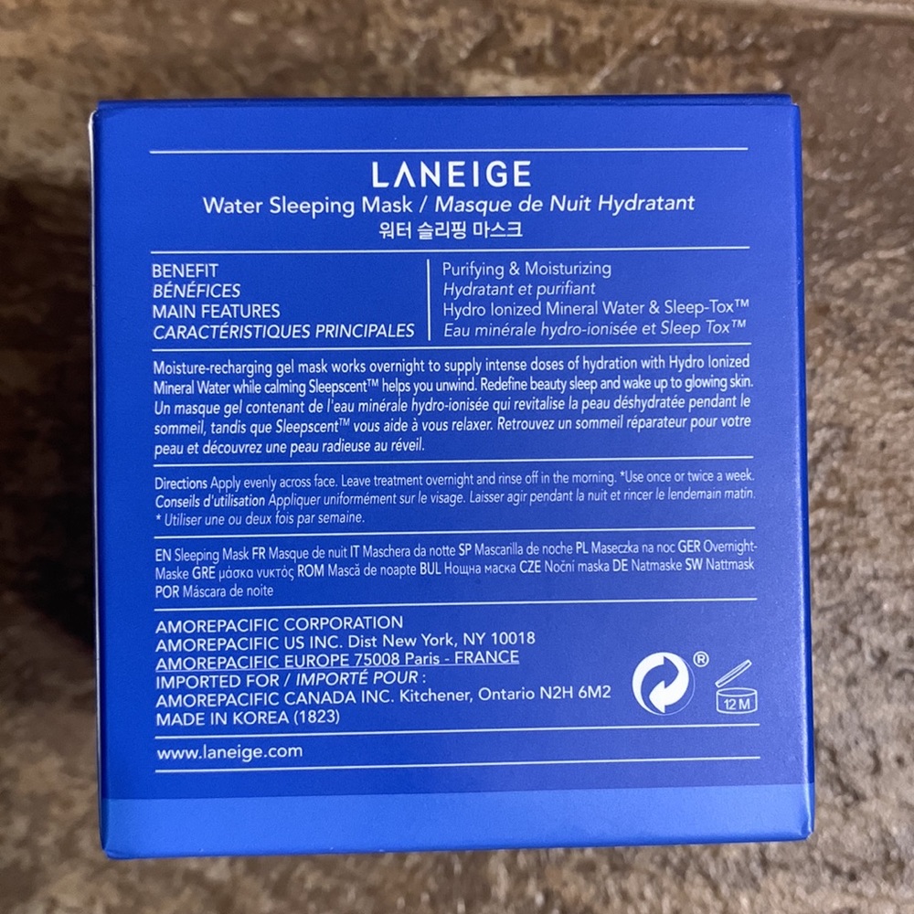 Laneige Water Sleeping Mask Full Size 2.3 fl oz - Picture 4 of 6